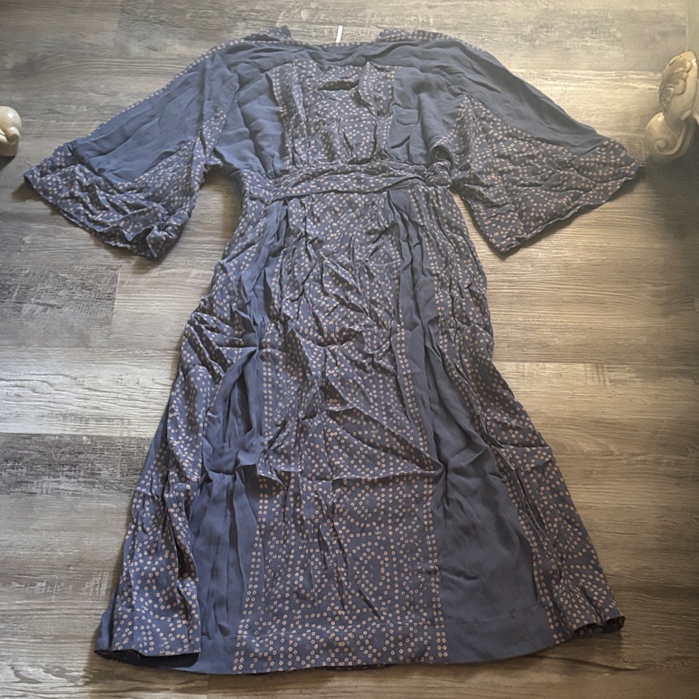 Free People Women’s Blue Modern Kimono Maxi Dress - Picture 6 of 7